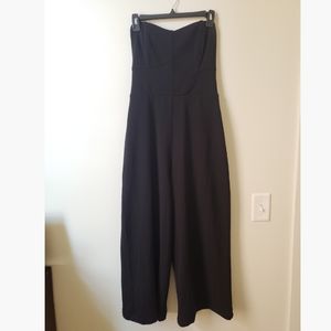 Black Strapless Jumpsuit